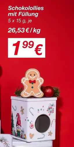 KiK Schokolollies mit füllung Angebot