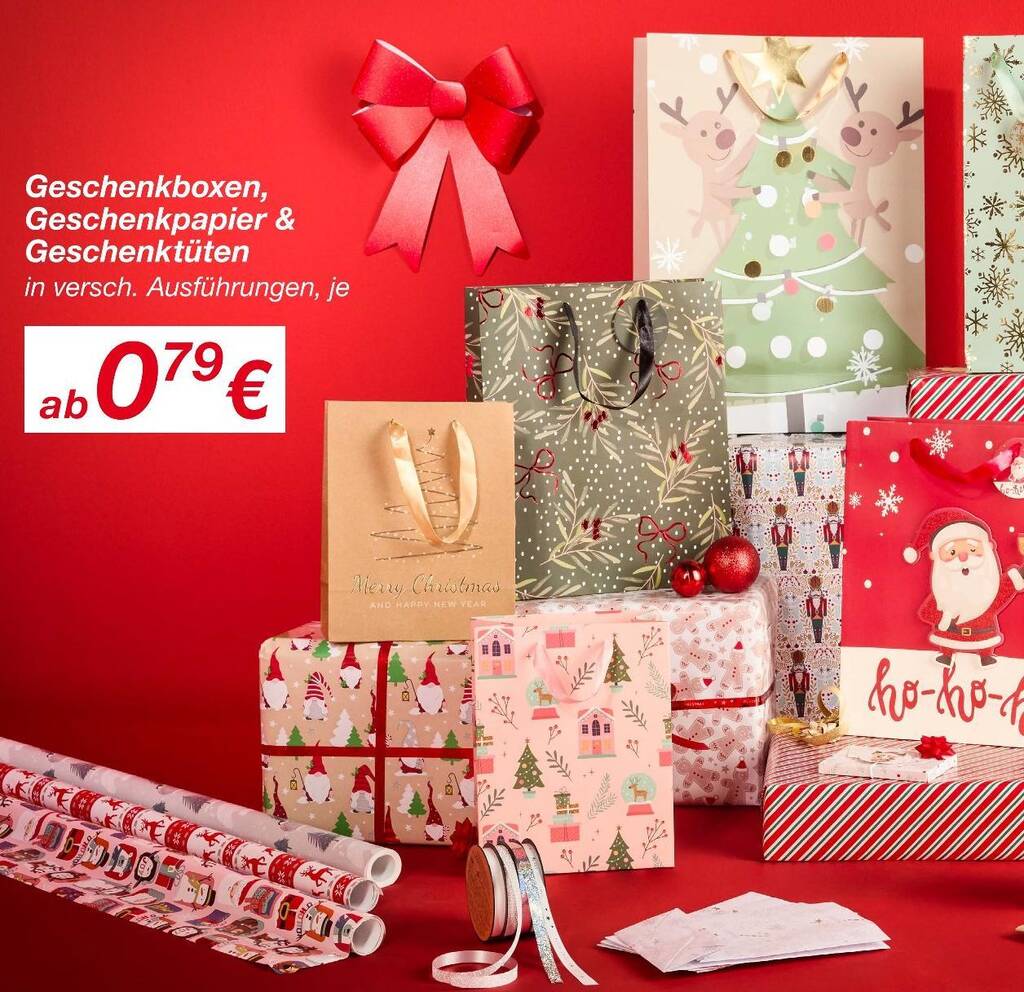 Geschenkboxen, geschenkpapier oder geschenktüten Angebot bei KiK