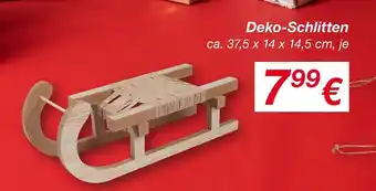 KiK Deko-schlitten Angebot
