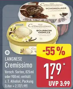 Aldi Nord Langnese cremissimo schokolade Angebot