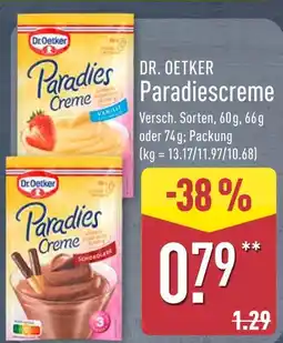 Aldi Nord Dr. oetker paradiescreme vanille Angebot