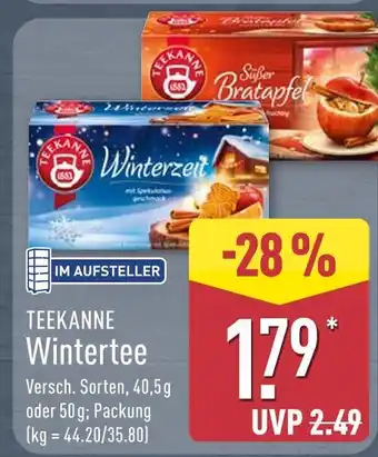 Aldi Nord Teekanne wintertee winterzeit Angebot