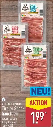 Aldi Nord Alpenschmaus karree-speck Angebot