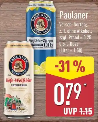 Aldi Nord Paulaner weißbier-zitrone 0.0% Angebot