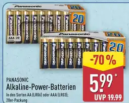 Aldi Nord Panasonic alkaline-power-batterien aa Angebot