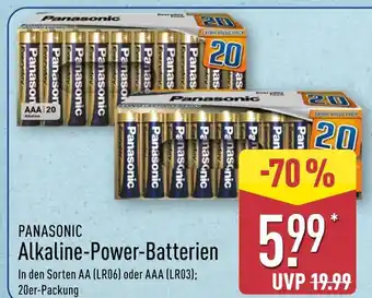 Aldi Nord Panasonic alkaline-power-batterien aa Angebot