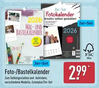 Aldi Nord Mal- und bastelkalender Angebot