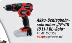 toom Baumarkt Einhell Akku-Schlagbohr- schrauber,,TP-CD 18 Li-i BL-Solo" Angebot