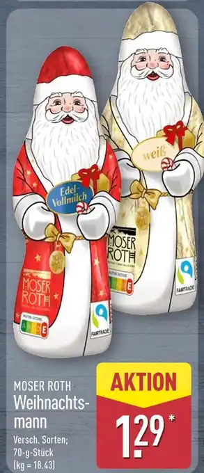 Aldi Nord Moser roth weihnachtsmann edel-vollmilch Angebot