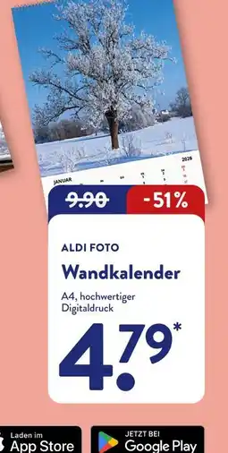 Aldi Nord Aldi foto wandkalender Angebot