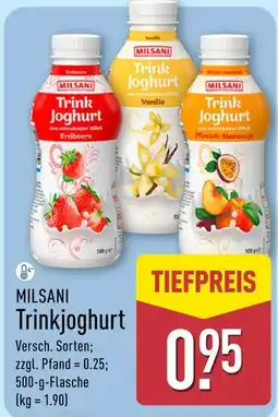 Aldi Nord Milsani trinkjoghurt erdbeere Angebot