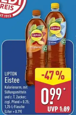 Aldi Nord Lipton pfirsich eistee Angebot