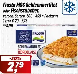Simmel Frosta MSC Schlemmerfilet oder Fischstäbchen Angebot