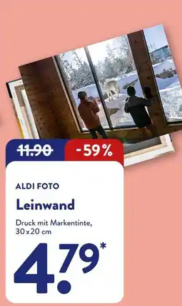 Aldi Nord Aldi foto leinwand Angebot