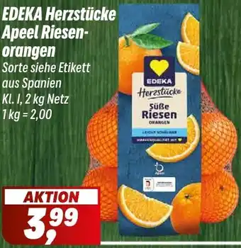 Simmel EDEKA Herzstücke Apeel Riesenorangen Angebot