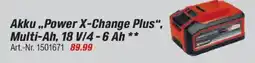 toom Baumarkt Einhell Akku,,Power X-Change Plus", Multi-Ah, 18 V/4-6 Ah Angebot