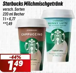 Simmel Starbucks Milchmischgetränk Angebot
