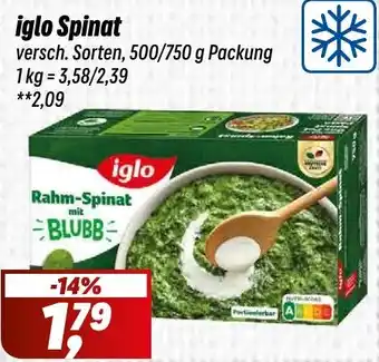 Simmel iglo Spinat Angebot