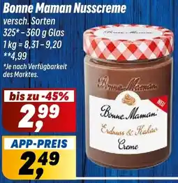 Simmel Bonne Maman Nusscreme Angebot
