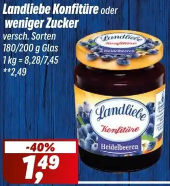 Simmel Landliebe Konfitüre oder weniger Zucker Angebot