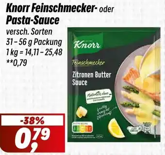 Simmel Knorr Feinschmecker- oder Pasta-Sauce Angebot