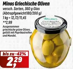 Simmel Minos Griechische Oliven Angebot