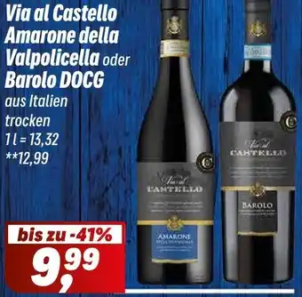 Simmel Via al Castello Amarone della Valpolicella oder Barolo DOCG Angebot