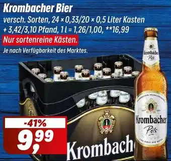 Simmel Krombacher Bier Angebot