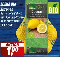 Simmel EDEKA Bio Zitronen Angebot
