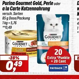 Simmel Purina Gourmet Gold, Perle oder a la Carte Katzennahrung Angebot
