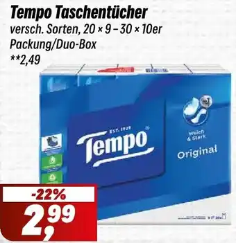 Simmel Tempo Taschentücher Angebot
