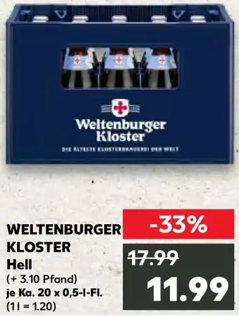 Kaufland WELTENBURGER KLOSTER Hell Angebot