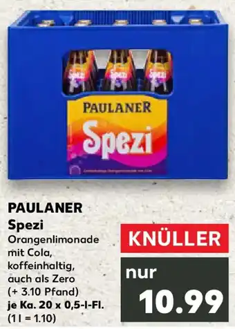 Kaufland PAULANER Spezi Angebot