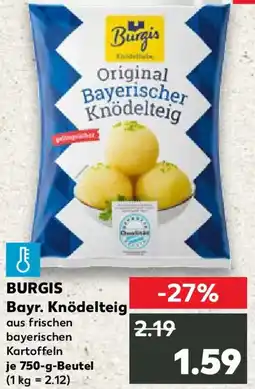 Kaufland BURGIS Bayr. Knödelteig Angebot