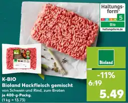 Kaufland K-BIO Bioland Hackfleisch gemischt Angebot