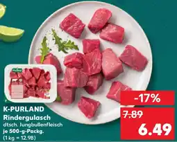 Kaufland K-PURLAND Rindergulasch Angebot