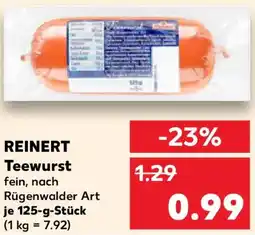 Kaufland REINERT Teewurst Angebot