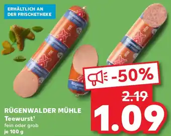 Kaufland RÜGENWALDER MÜHLE Teewurst Angebot