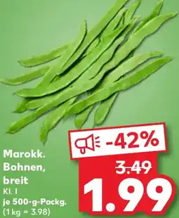 Kaufland Marokk. Bohnen, breit Angebot