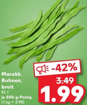 Kaufland Marokk. Bohnen, breit Angebot