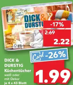Kaufland DICK & DURSTIG Küchentücher Angebot