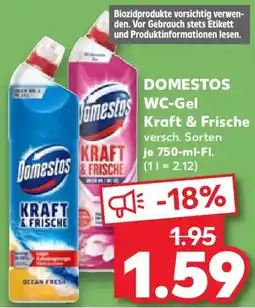 Kaufland DOMESTOS WC-Gel Kraft & Frische Angebot