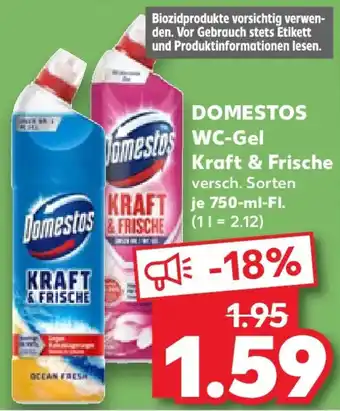 Kaufland DOMESTOS WC-Gel Kraft & Frische Angebot