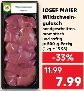 Kaufland JOSEF MAIER Wildschweingulasch Angebot