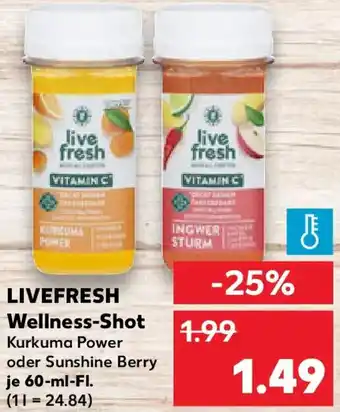 Kaufland LIVEFRESH Wellness-Shot Angebot