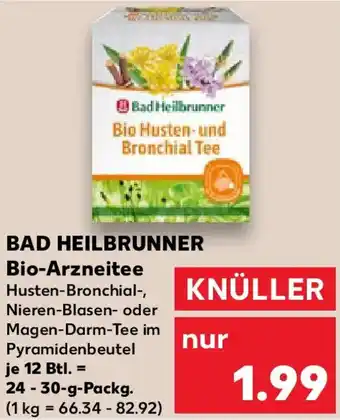 Kaufland BAD HEILBRUNNER Bio-Arzneitee Angebot