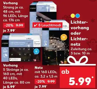 Kaufland LIV&BO Lichtervorhang oder Lichternetz Angebot
