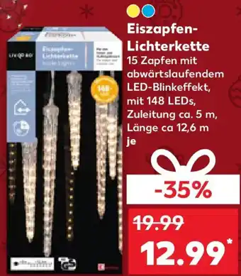 Kaufland LIV&BO Eiszapfen Lichterkette Angebot