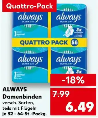 Kaufland ALWAYS Damenbinden Angebot