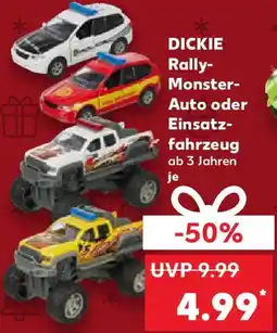 Kaufland DICKIE Rally Monster Auto oder Einsatzfahrzeug Angebot